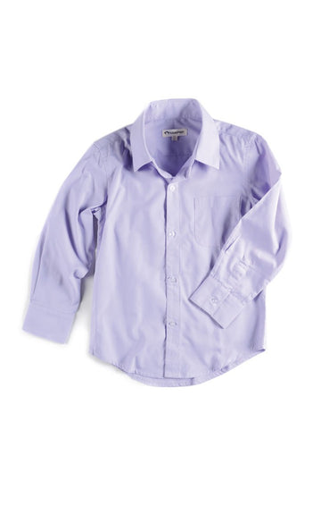 Boys Lavender Shirt Success White Background Product Photo