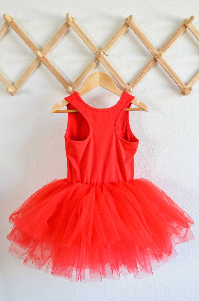 Red Dress Close Up on a Hanger 