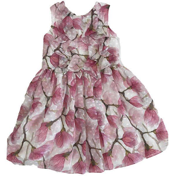 David Charles Ivory and Pink Peony Tea Dress.